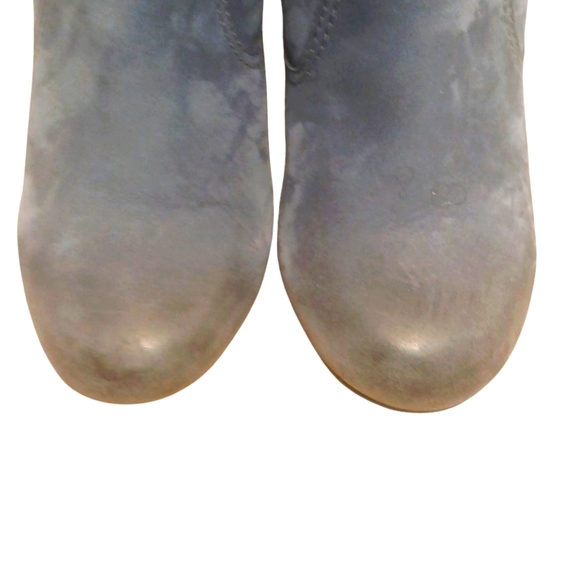 Clarks Blue Suede Ankle Boots Womens Booties Size 8.5 - Picture 9 of 11